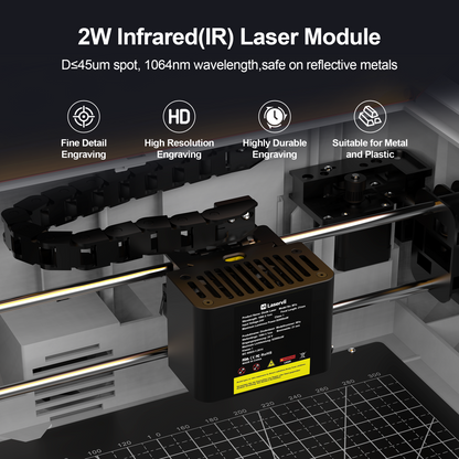 Zestaw lasera IR-2W do grawerki laserowej Laservii M1s