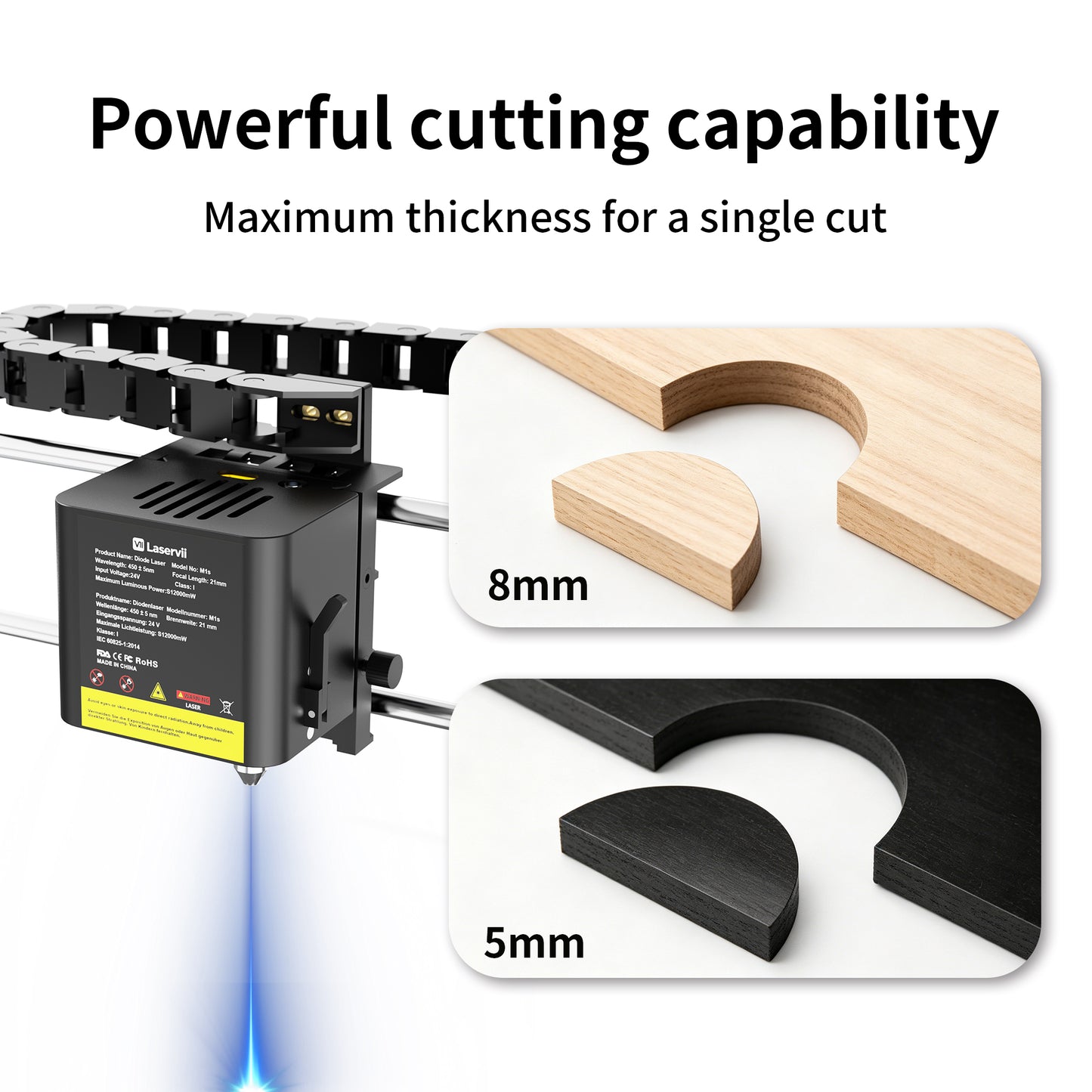 Zestaw lasera 12W do grawerki laserowej Laservii M1s