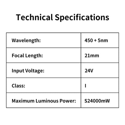Zestaw lasera 24W do grawerki laserowej Laservii M1s
