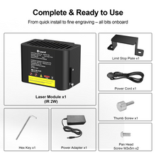 Zestaw lasera IR-2W do grawerki laserowej Laservii M1s