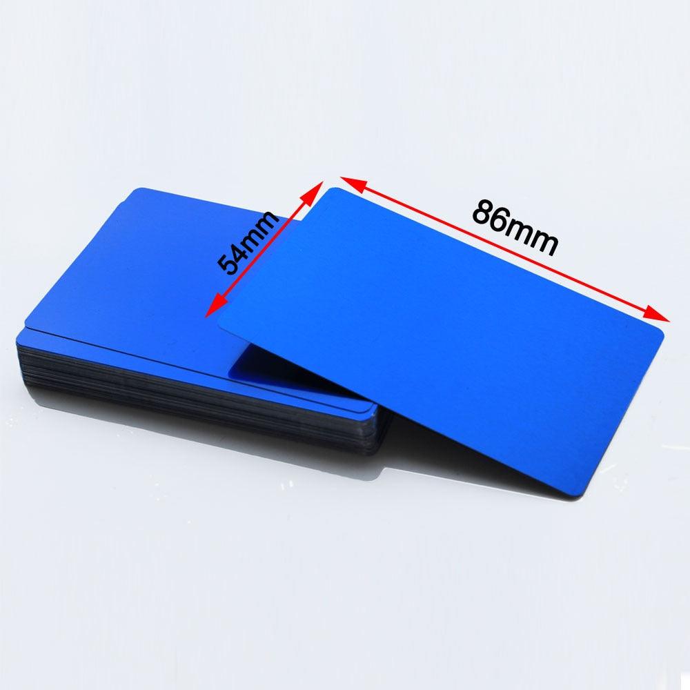 Laservii 300 PCS Metal Business Card 0.2mm Thickness Aluminum Alloy Blanks Card - Laservii Store