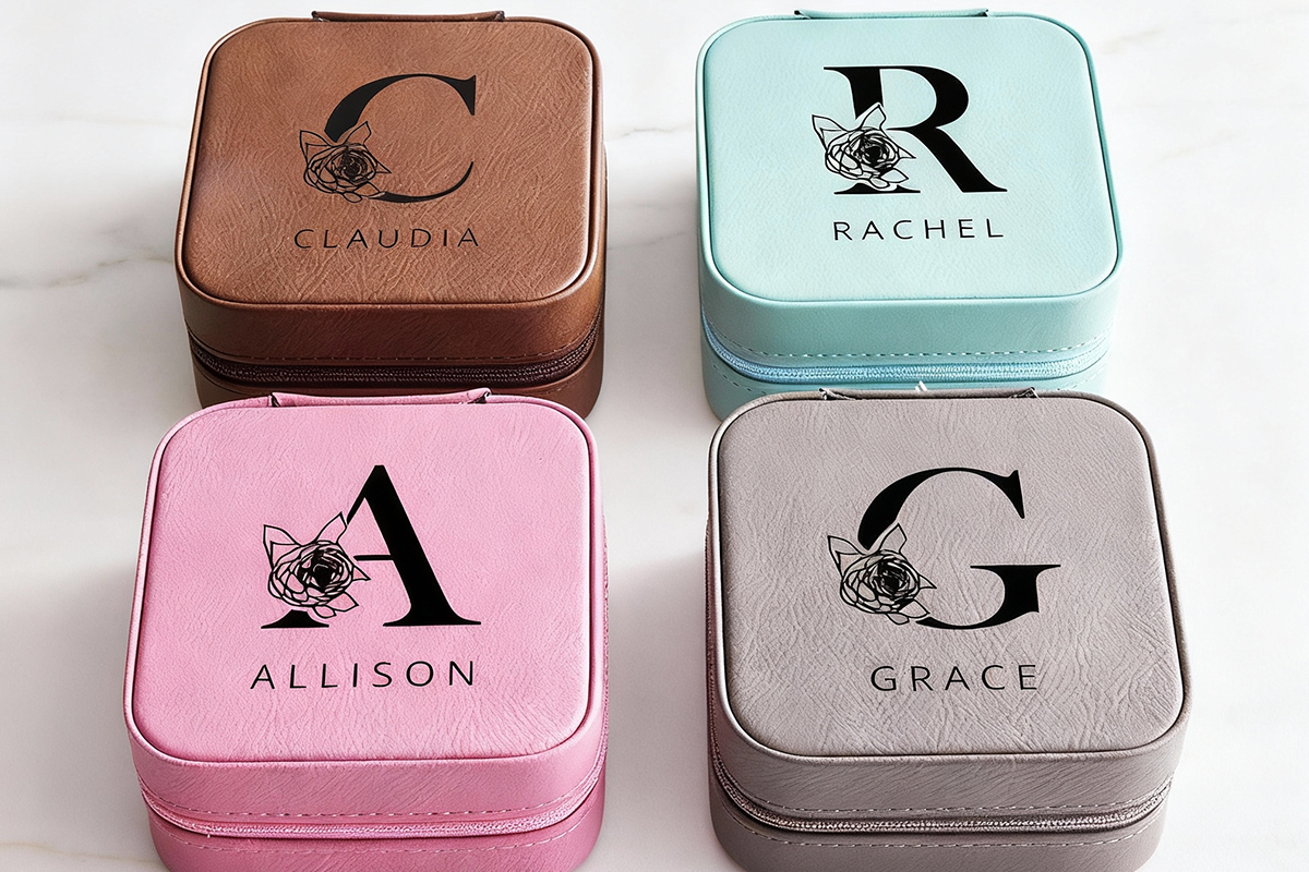 Skrzynka na biżuterię ze skóry