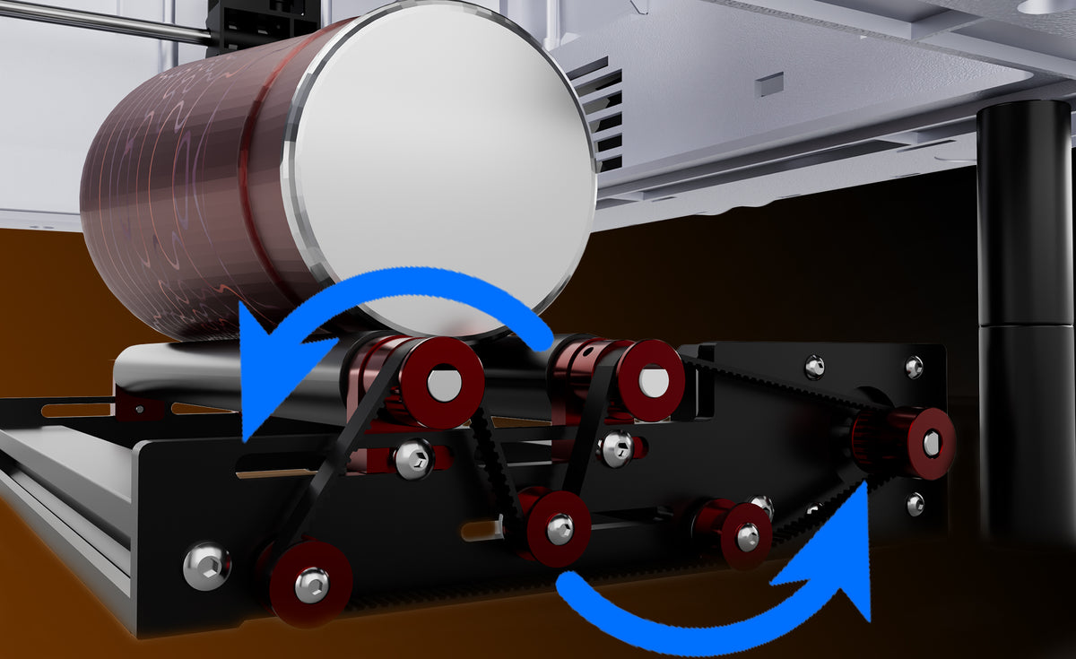 Dzięki profilowi pokrywy i strukturze dystansowej ze stopu aluminium zapewnia płynną pracę nawet przy wysokim momencie obrotowym, oferując stabilne, wolne od drgań doświadczenie grawerowania.
