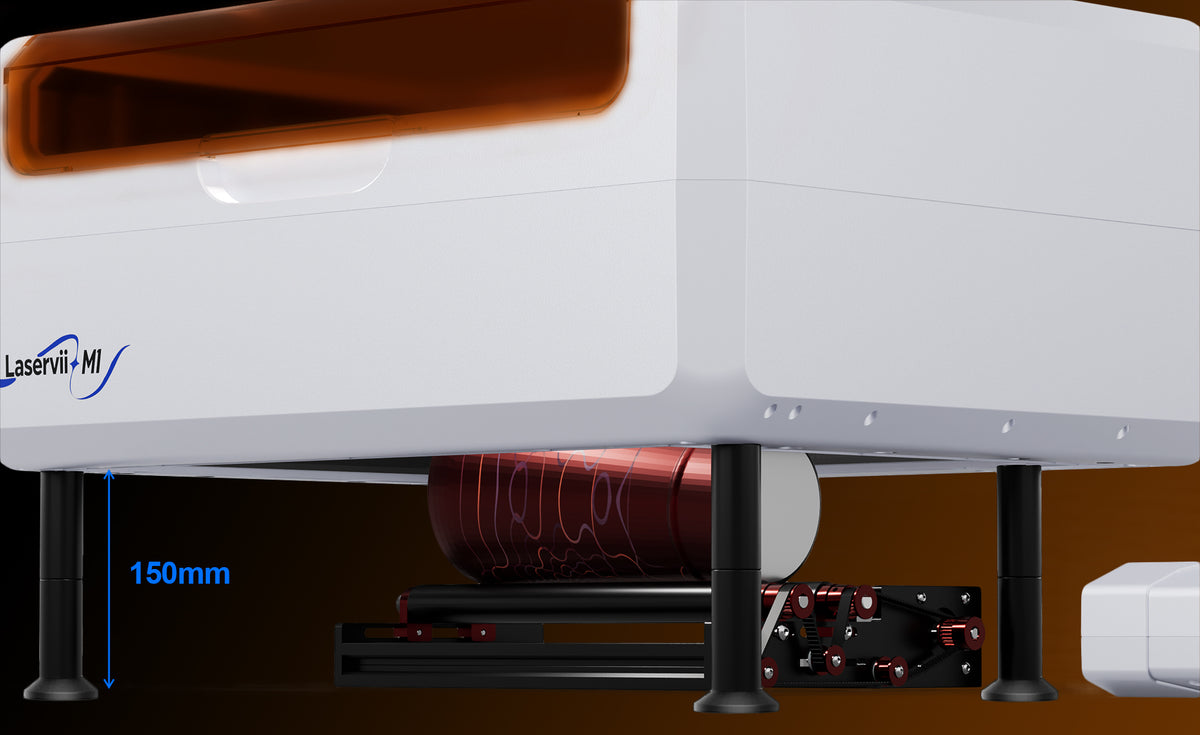 Zainstaluj kolumny przedłużające wysokość, aby bez wysiłku stworzyć miejsce na wyższe cylindryczne obiekty lub duże elementy, skutecznie zapobiegając ryzyku kolizji i umożliwiając wygodniejsze rzeźbienie wysokich obiektów.