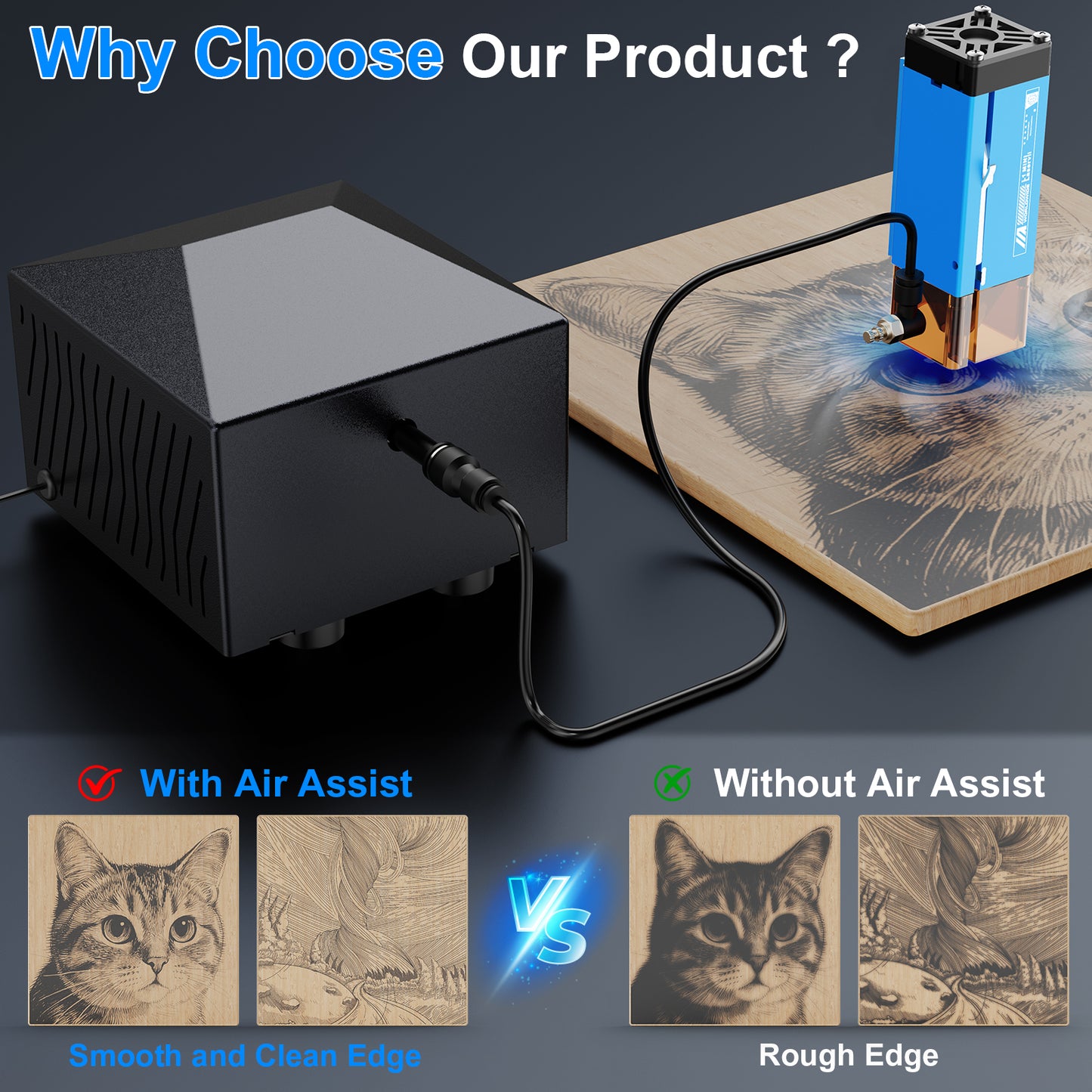 Laservii P2 Wspomaganie Powietrzem 25L/min