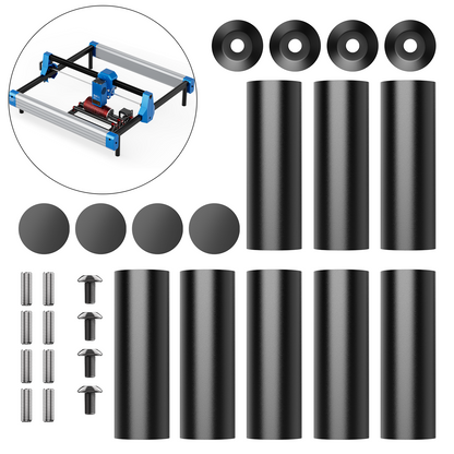 Podstawki Laservii do grawera laserowego (opakowanie 8 sztuk)