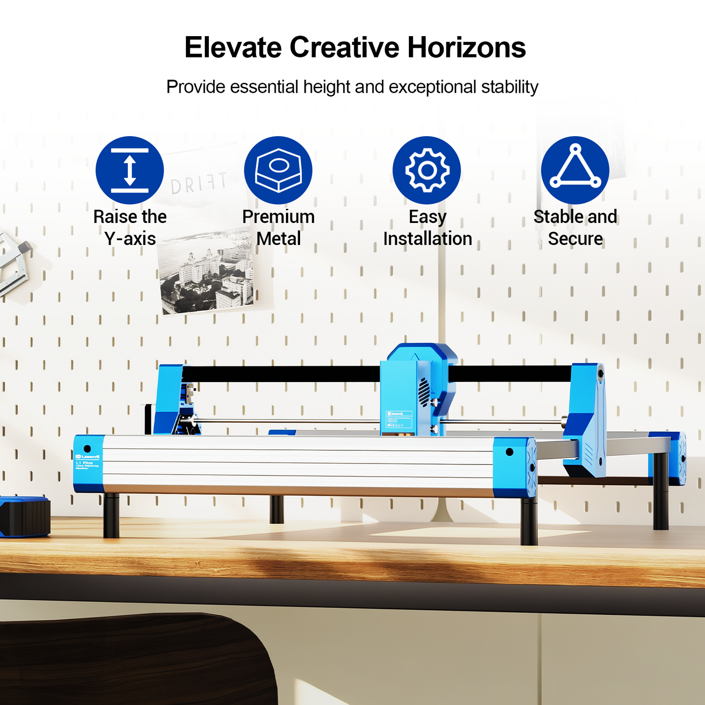 Podstawki Laservii do grawera laserowego (opakowanie 8 sztuk)