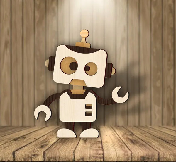 Robot K0003892 file cdr and dxf free vector download for laser cut